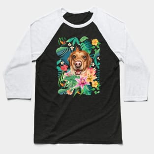 Tropical Labrador Retriever 3 Baseball T-Shirt